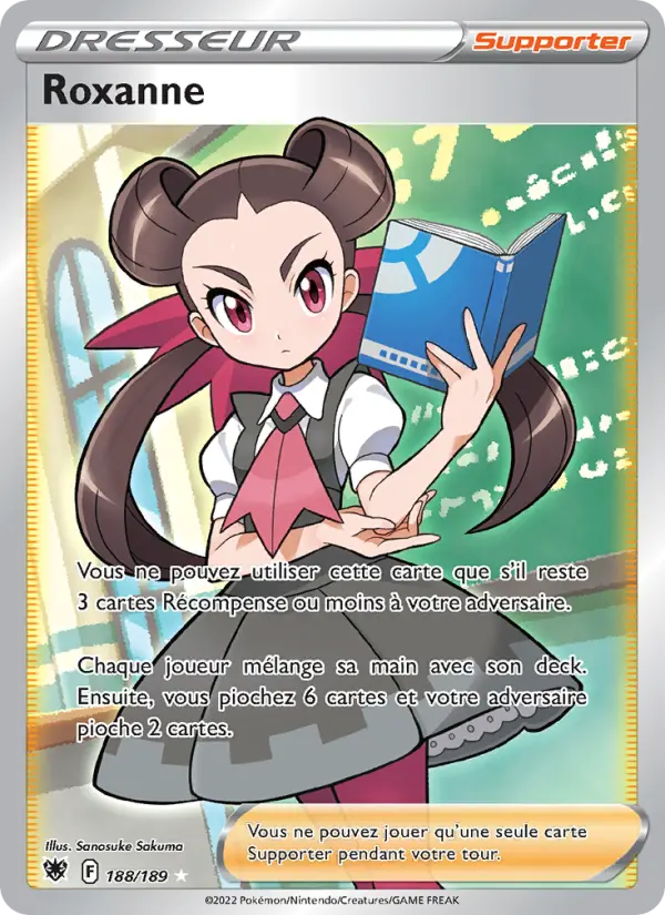 188/189 - Roxanne — Carte Pokémon Astres Radieux 188/189