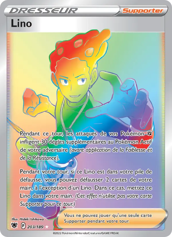 203/189 - Lino — Carte Pokémon Astres Radieux 203/189