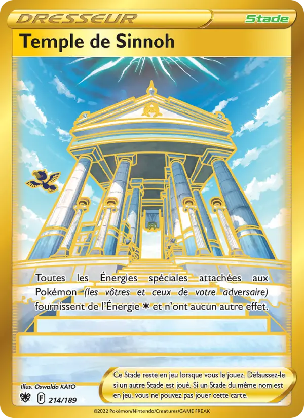 214/189 - Temple de Sinnoh — Carte Pokémon Astres Radieux 214/189
