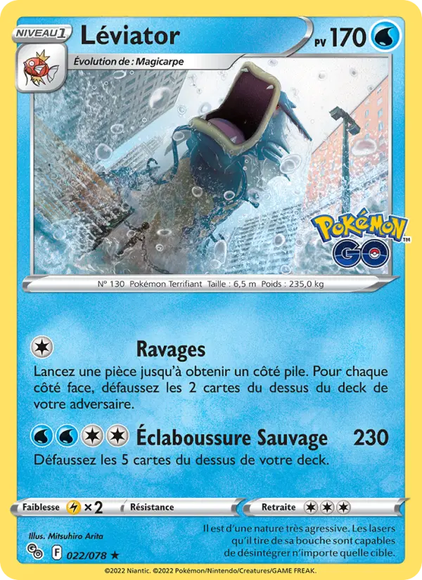 022/078 - Léviator — Carte Pokémon Pokémon GO 022/78