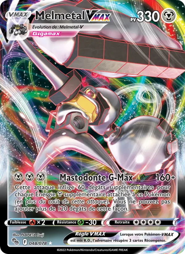 048/078 - Melmetal VMAX — Carte Pokémon Pokémon GO 048/78