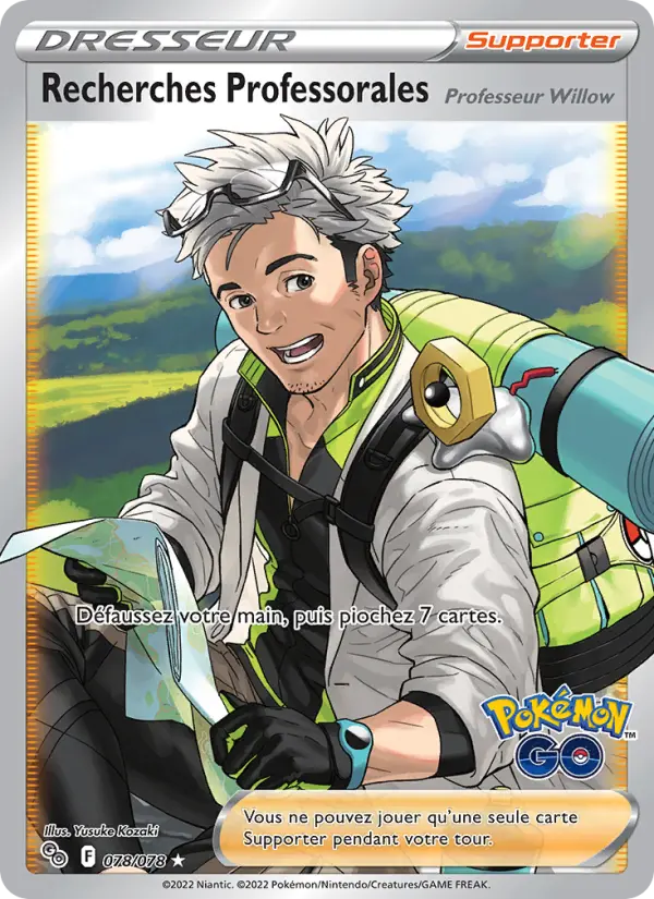078/078 - Recherches Professorales — Carte Pokémon Pokémon GO 078/78