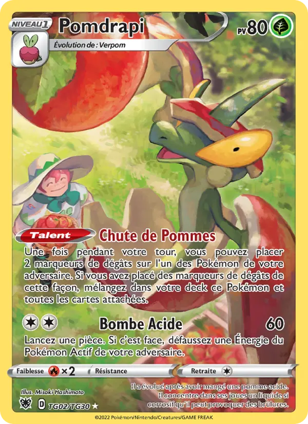 TG02/189 - Pomdrapi — Carte Pokémon Astres Radieux TG02/189