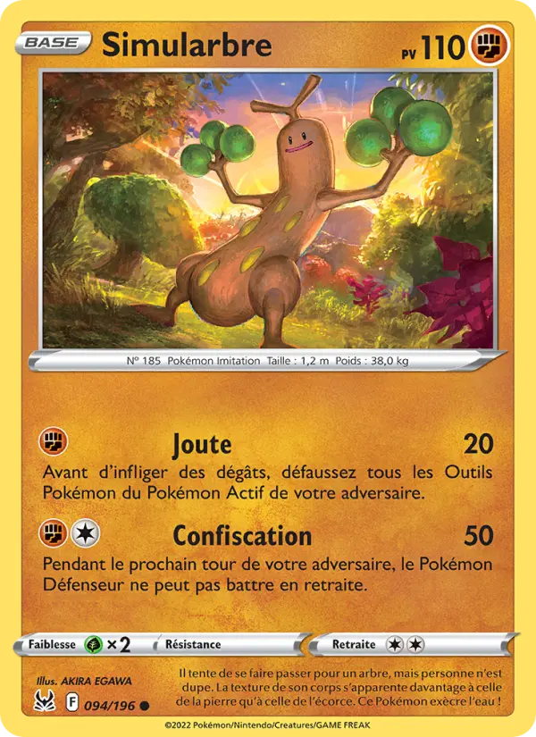 094/196 - Simularbre — Carte Pokémon Origine Perdue 094/196