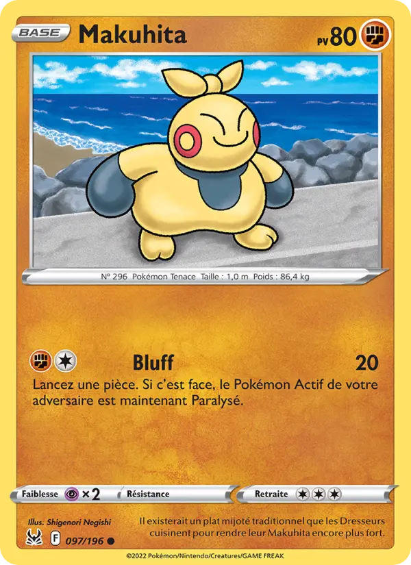 097/196 - Makuhita — Carte Pokémon Origine Perdue 097/196