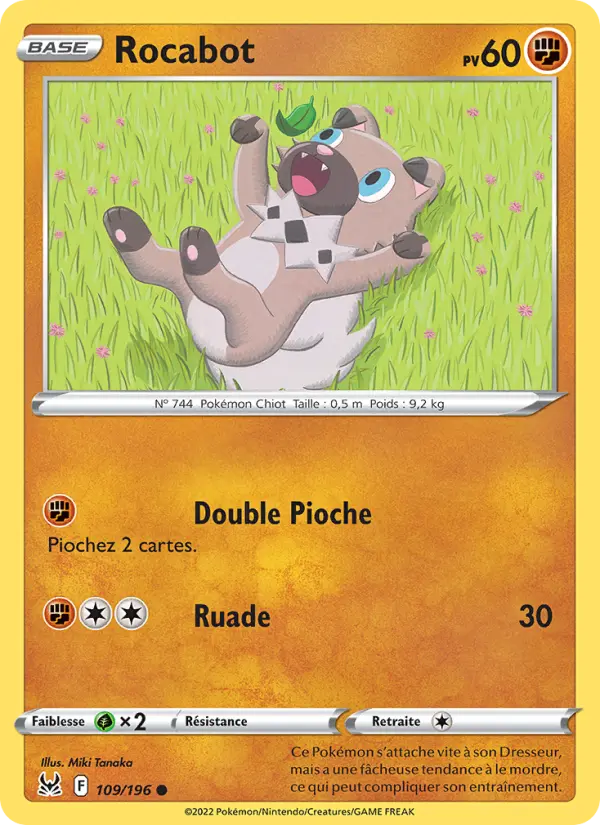 Rocabot — Carte Pokémon 109 Origine Perdue
