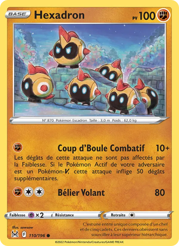 Hexadron — Carte Pokémon 110 Origine Perdue