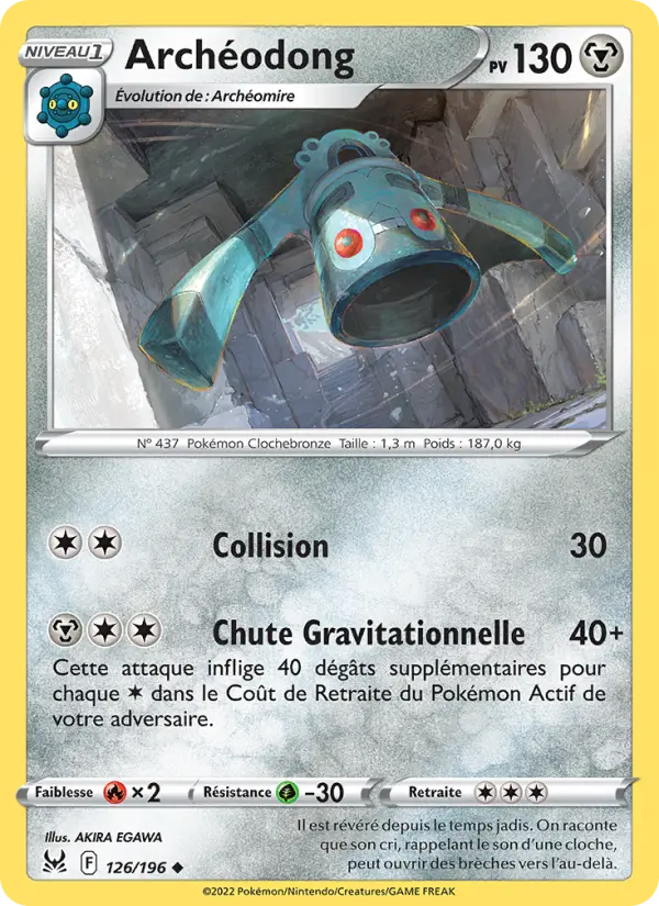 126/196 - Archéodong — Carte Pokémon Origine Perdue 126/196