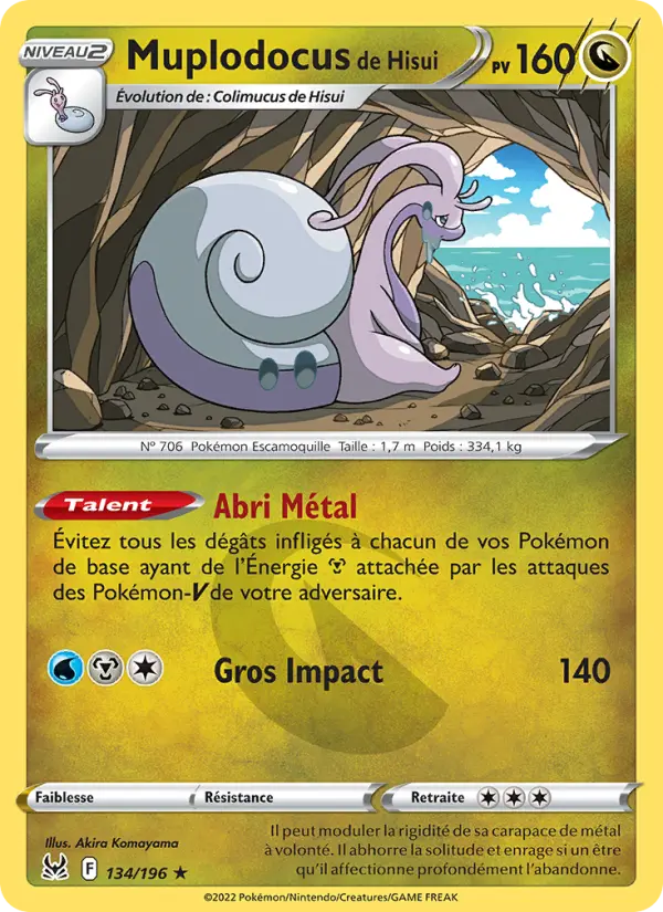 Muplodocus de Hisui — Carte Pokémon 134 Origine Perdue