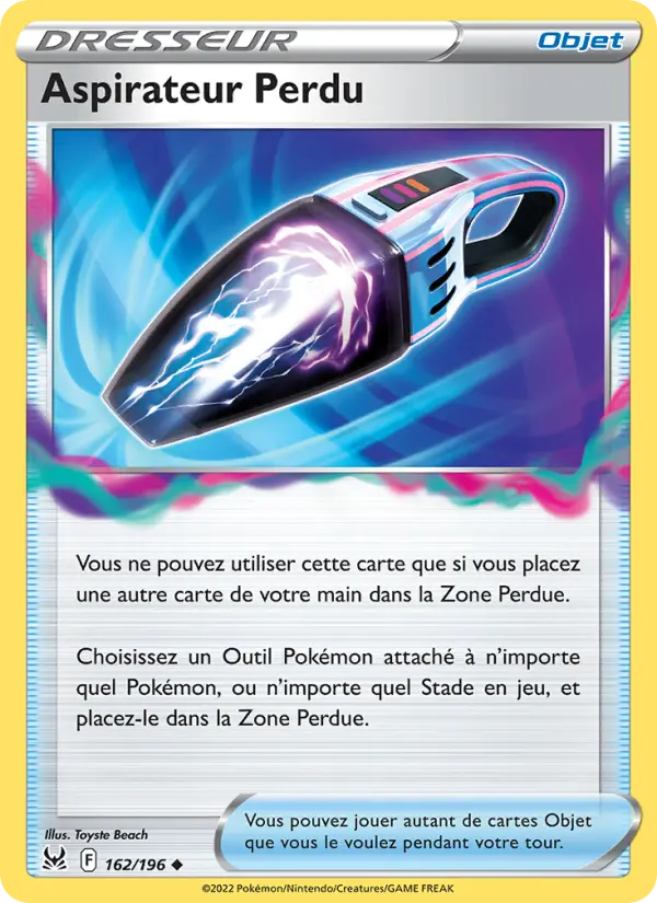 162/196 - Aspirateur Perdu — Carte Pokémon Origine Perdue 162/196