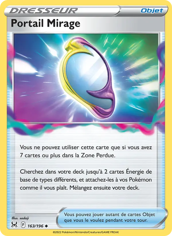 163/196 - Portail Mirage — Carte Pokémon Origine Perdue 163/196