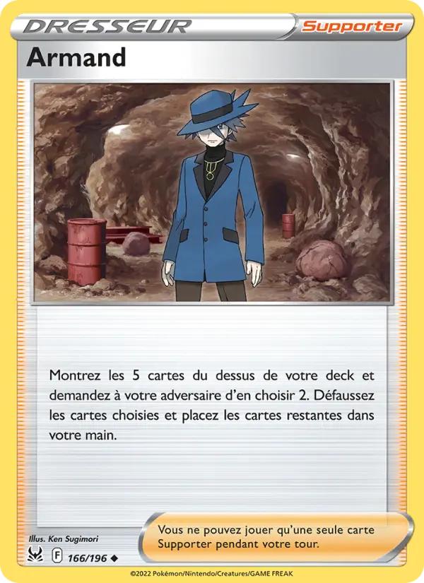 166/196 - Armand — Carte Pokémon Origine Perdue 166/196