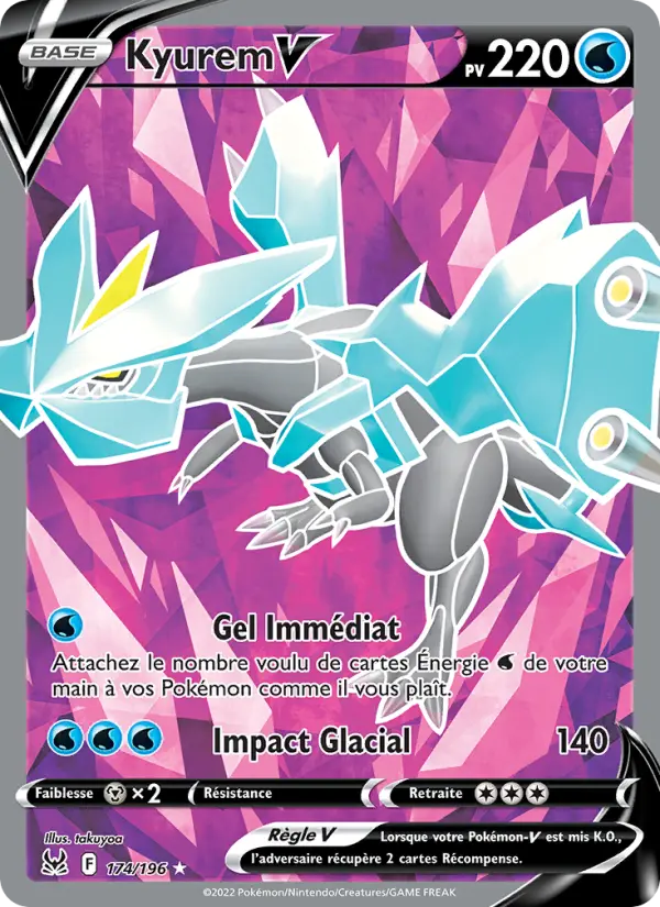174/196 - Kyurem V — Carte Pokémon Origine Perdue 174/196