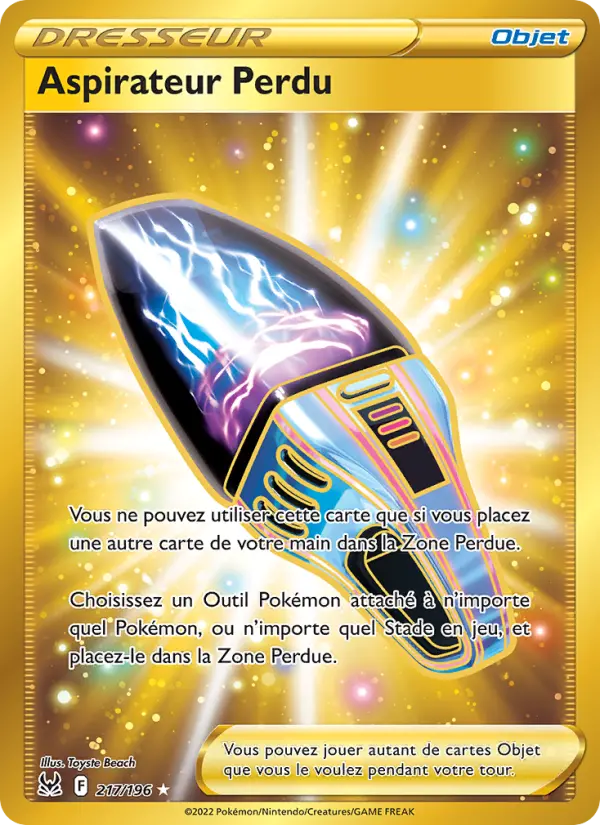 217/196 - Aspirateur Perdu — Carte Pokémon Origine Perdue 217/196