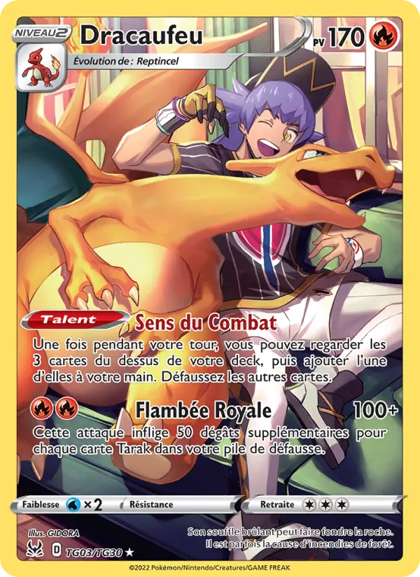 TG03/196 - Dracaufeu — Carte Pokémon Origine Perdue TG03/196