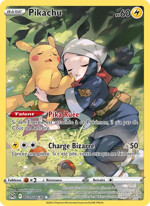 TG05/196 - Pikachu — Carte Pokémon Origine Perdue TG05/196