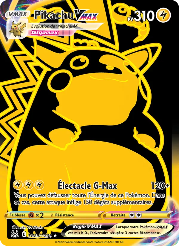 TG29/196 - Pikachu VMAX — Carte Pokémon Origine Perdue TG29/196