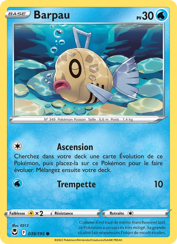 039/195 - Barpau — Carte Pokémon Tempête Argentée 039/195
