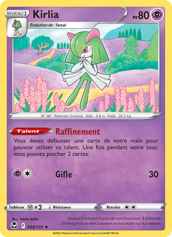 Kirlia — Carte Pokémon 068 Tempête Argentée