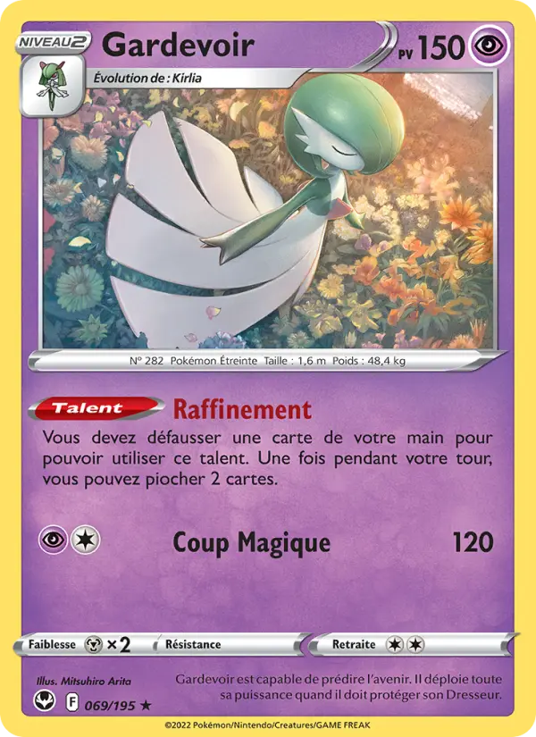 069/195 - Gardevoir — Carte Pokémon Tempête Argentée 069/195