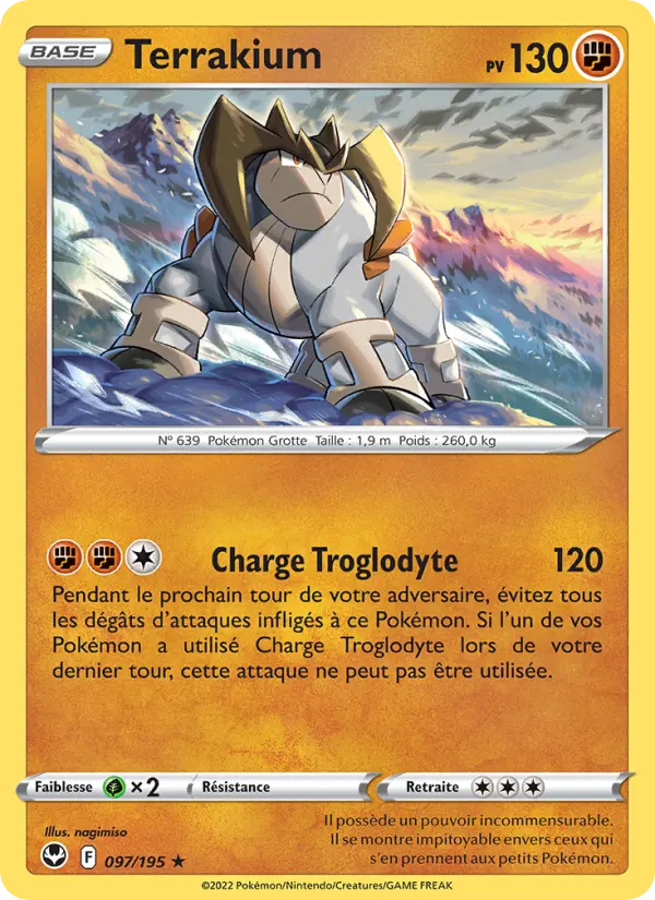 097/195 - Terrakium — Carte Pokémon Tempête Argentée 097/195