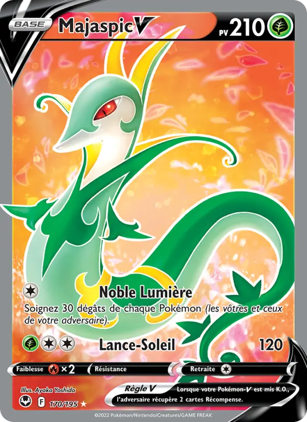 170/195 - Majaspic V — Carte Pokémon Tempête Argentée 170/195