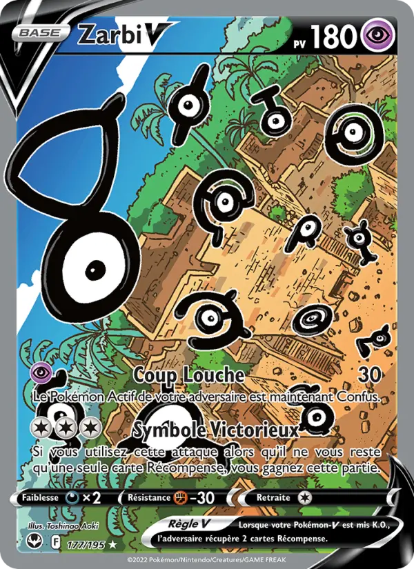 177/195 - Zarbi V — Carte Pokémon Tempête Argentée 177/195