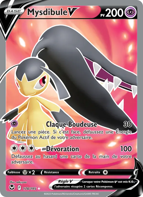 178/195 - Mysdibule V — Carte Pokémon Tempête Argentée 178/195