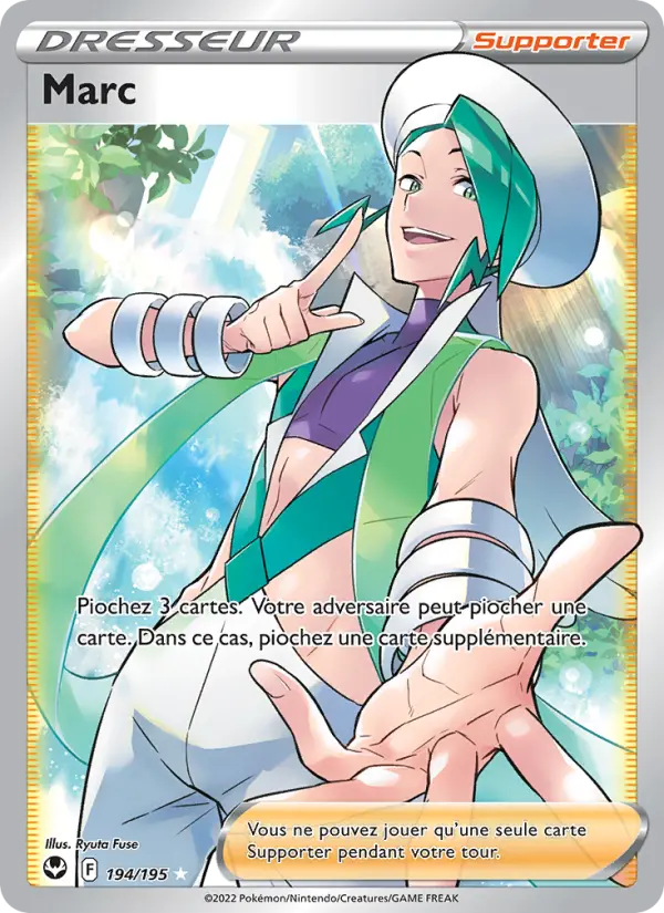 194/195 - Marc — Carte Pokémon Tempête Argentée 194/195