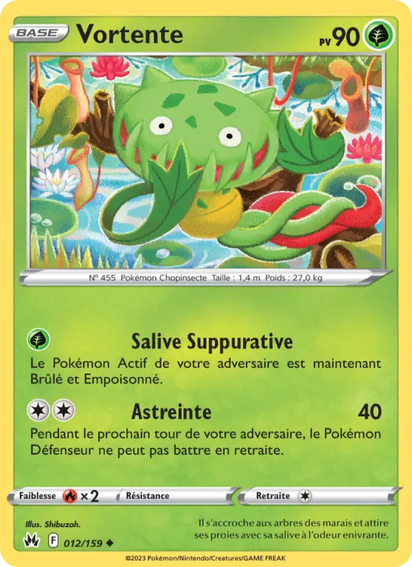 012/159 - Vortente — Carte Pokémon Zénith Suprême 012/159
