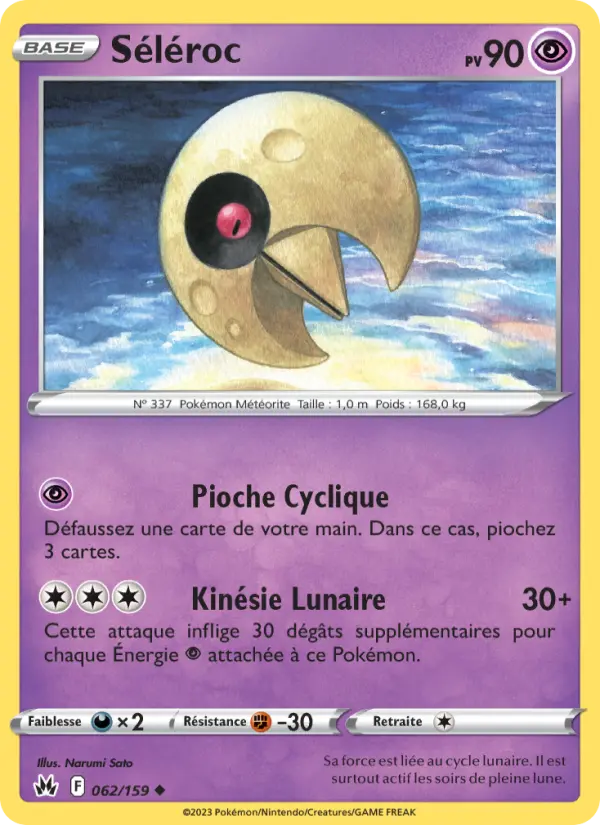 062/159 - Séléroc — Carte Pokémon Zénith Suprême 062/159