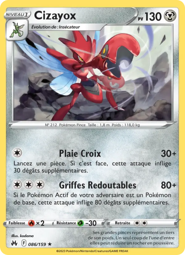 Cizayox — Carte Pokémon 086 Zénith Suprême