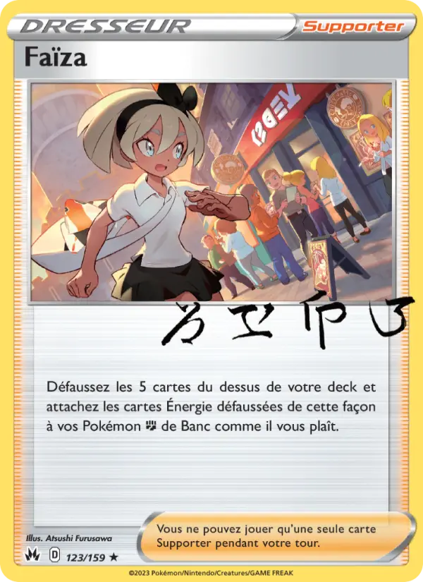 123/159 - Faïza — Carte Pokémon Zénith Suprême 123/159
