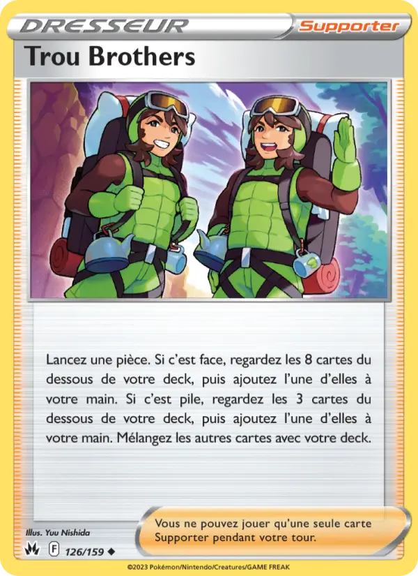 126/159 - Trou Brothers — Carte Pokémon Zénith Suprême 126/159