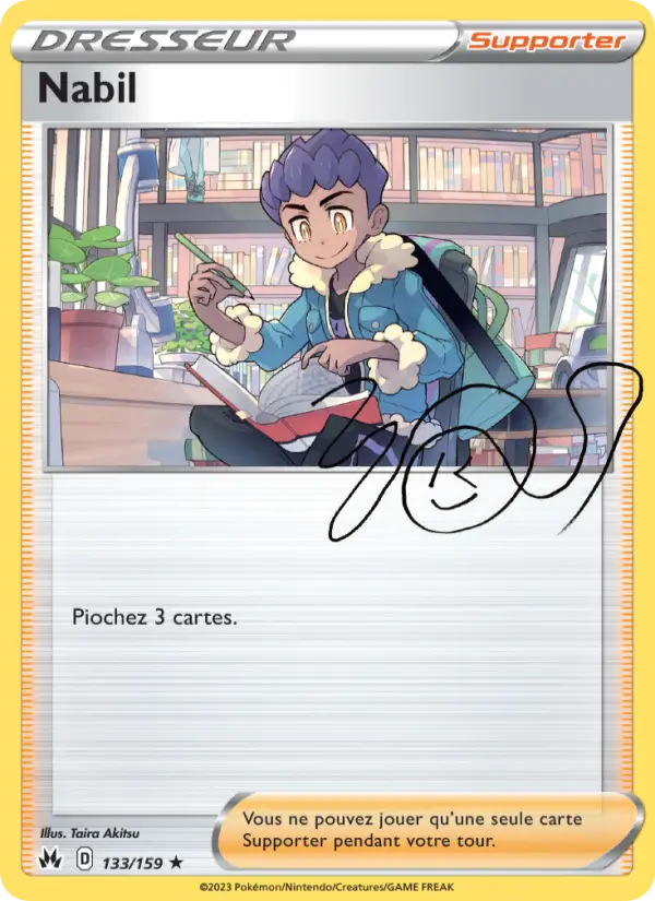 133/159 - Nabil — Carte Pokémon Zénith Suprême 133/159