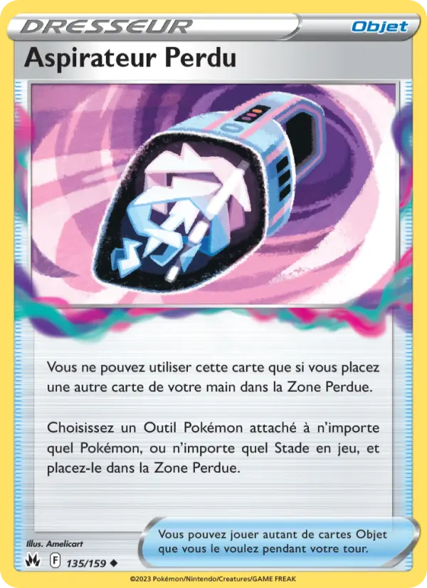 135/159 - Aspirateur Perdu — Carte Pokémon Zénith Suprême 135/159