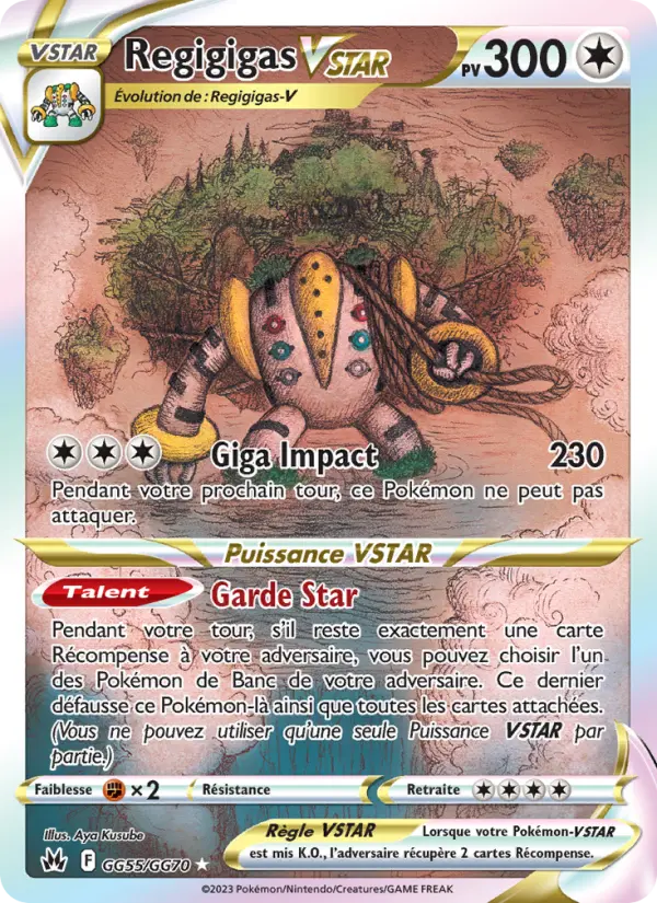 GG55/159 - Regigigas VSTAR — Carte Pokémon Zénith Suprême GG55/159