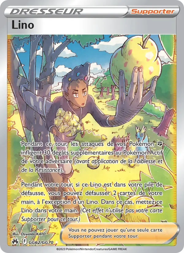 GG62/159 - Lino — Carte Pokémon Zénith Suprême GG62/159