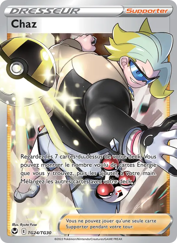 TG24/195 - Chaz — Carte Pokémon Tempête Argentée TG24/195