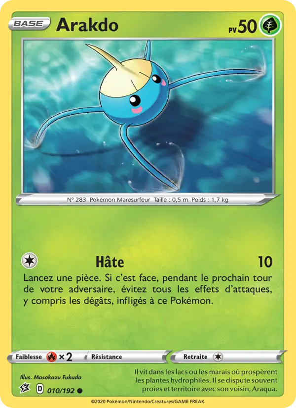 010/192 - Arakdo — Carte Pokémon Clash des Rebelles 10/192