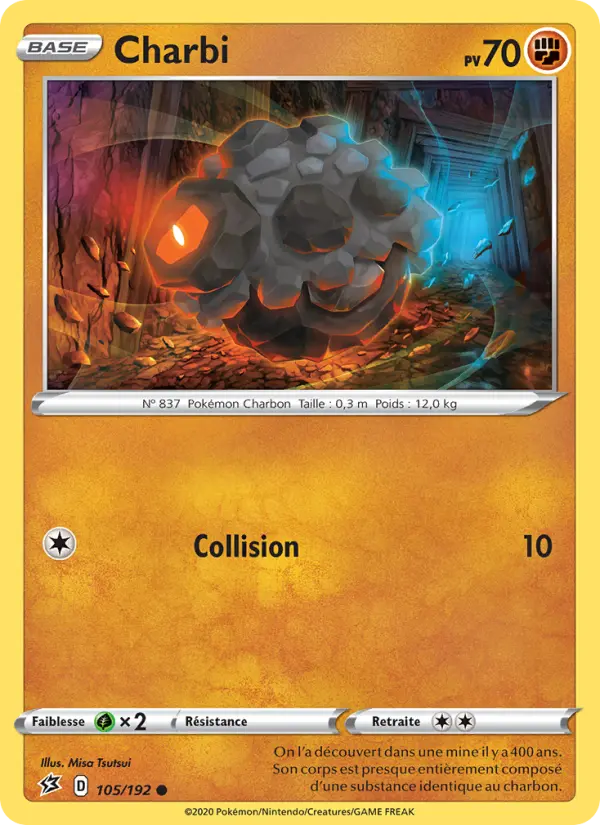 105/192 - Charbi — Carte Pokémon Clash des Rebelles 105/192