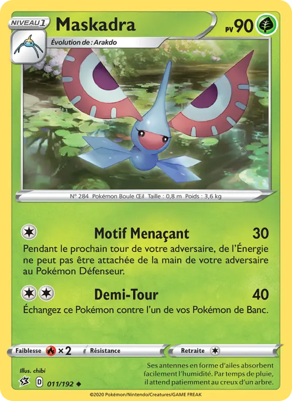 011/192 - Maskadra — Carte Pokémon Clash des Rebelles 11/192