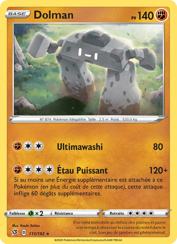 Dolman — Carte Pokémon 111 Clash des Rebelles
