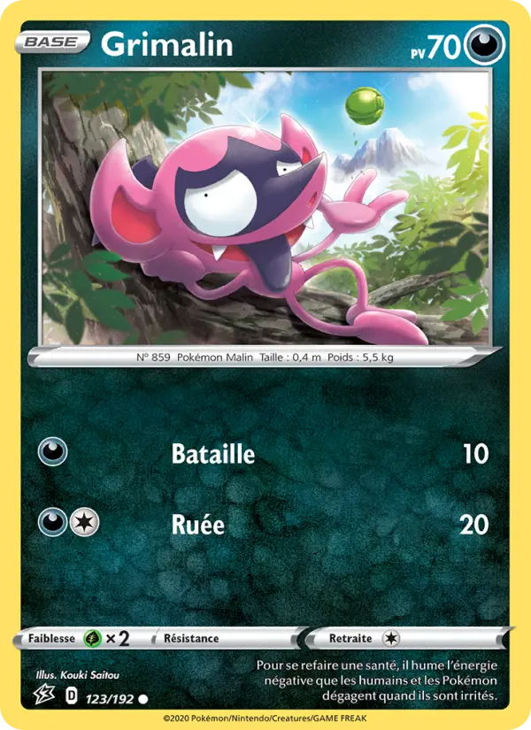 Grimalin — Carte Pokémon 123 Clash des Rebelles