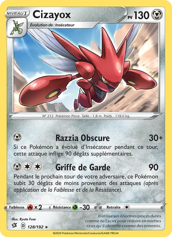 128/192 - Cizayox — Carte Pokémon Clash des Rebelles 128/192