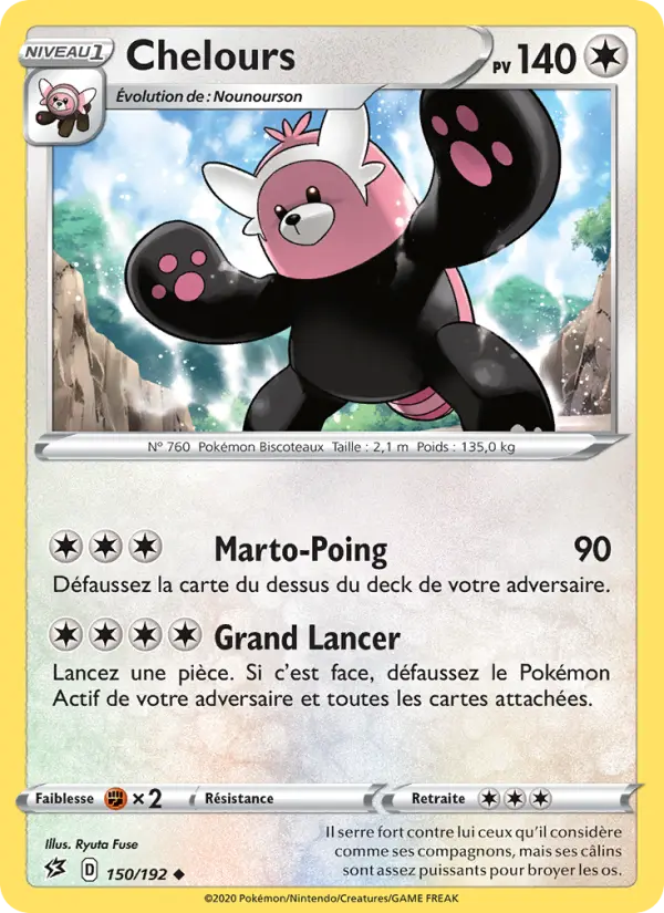 Chelours — Carte Pokémon 150 Clash des Rebelles