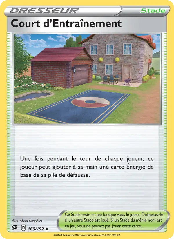 169/192 - Court d'Entraînement — Carte Pokémon Clash des Rebelles 169/192