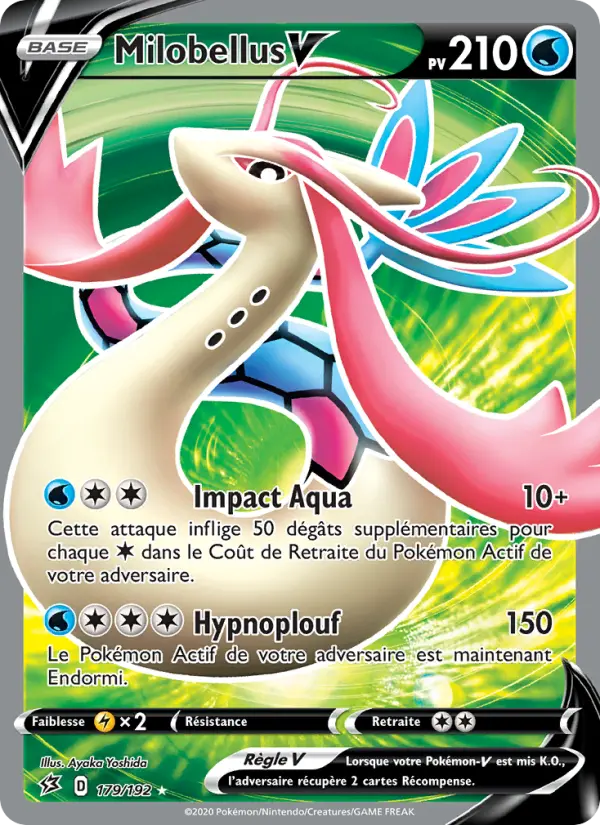 179/192 - Milobellus V — Carte Pokémon Clash des Rebelles 179/192