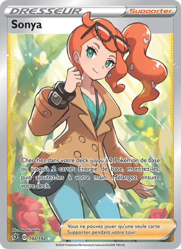 192/192 - Sonya — Carte Pokémon Clash des Rebelles 192/192