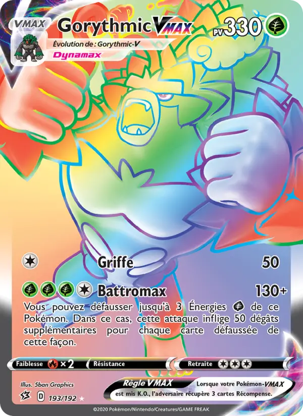 Gorythmic VMAX — Carte Pokémon 193 Clash des Rebelles